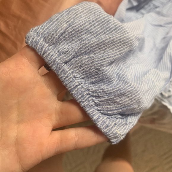 Hollister Blue and White Striped Top - Picture 5 of 5